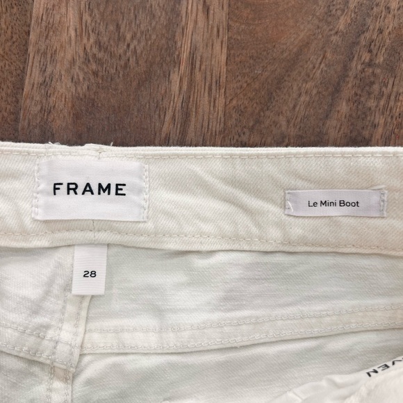 Frame Ivory Jeans Size 28 Le Mini Boot - Picture 7 of 7